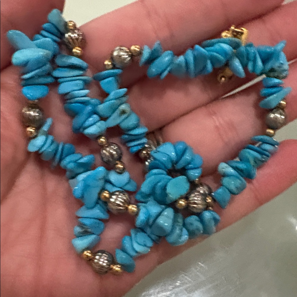 Kompaniya Dauplaise Jewelry turquoise historical necklace